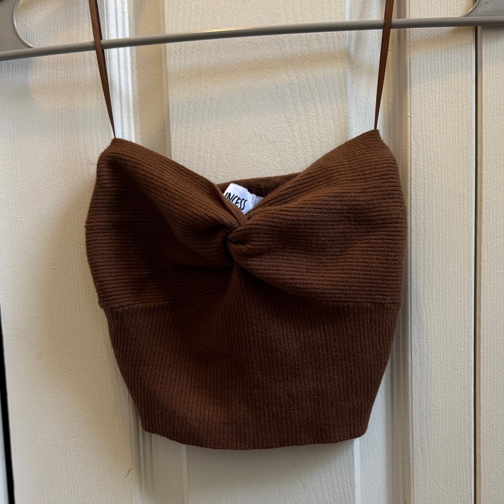 Princess Polly Brown Crop Top